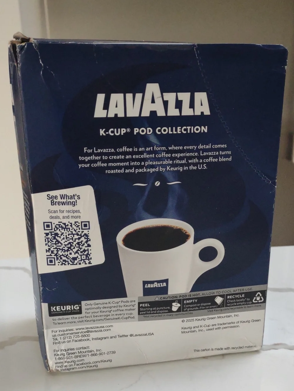 LavAzza 20 Count K-Cup Coffee Pod Collection Variety Pack for Keurig